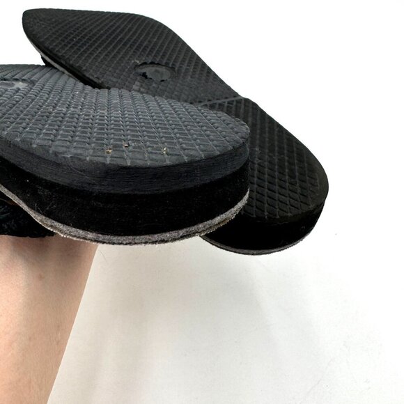 Women Woven Flat Rope Sandals Braided Beach Boho Sandals Slingwind Classic Black - Picture 8 of 10